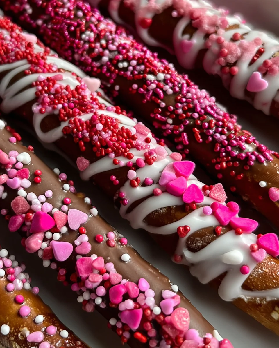Valentines Day Chocolate Covered Pretzels Recipe 3
