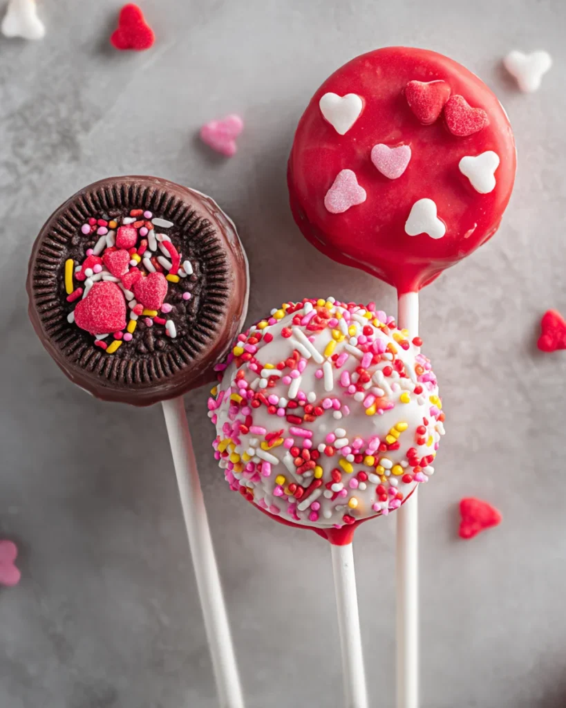 Valentine's Day Oreo Pops