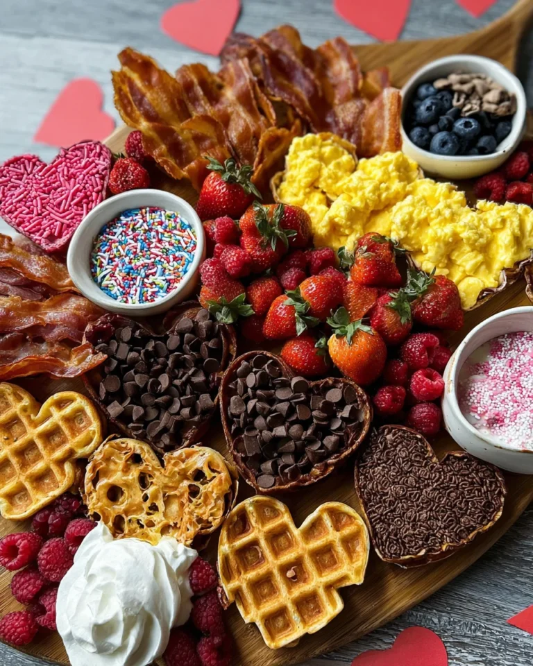 Valentine's Day Waffle Board
