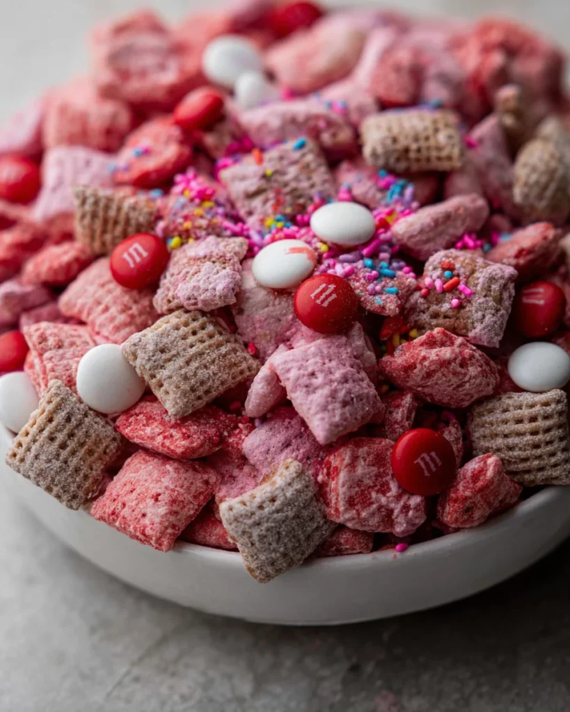 Valentine's day muddy buddies
