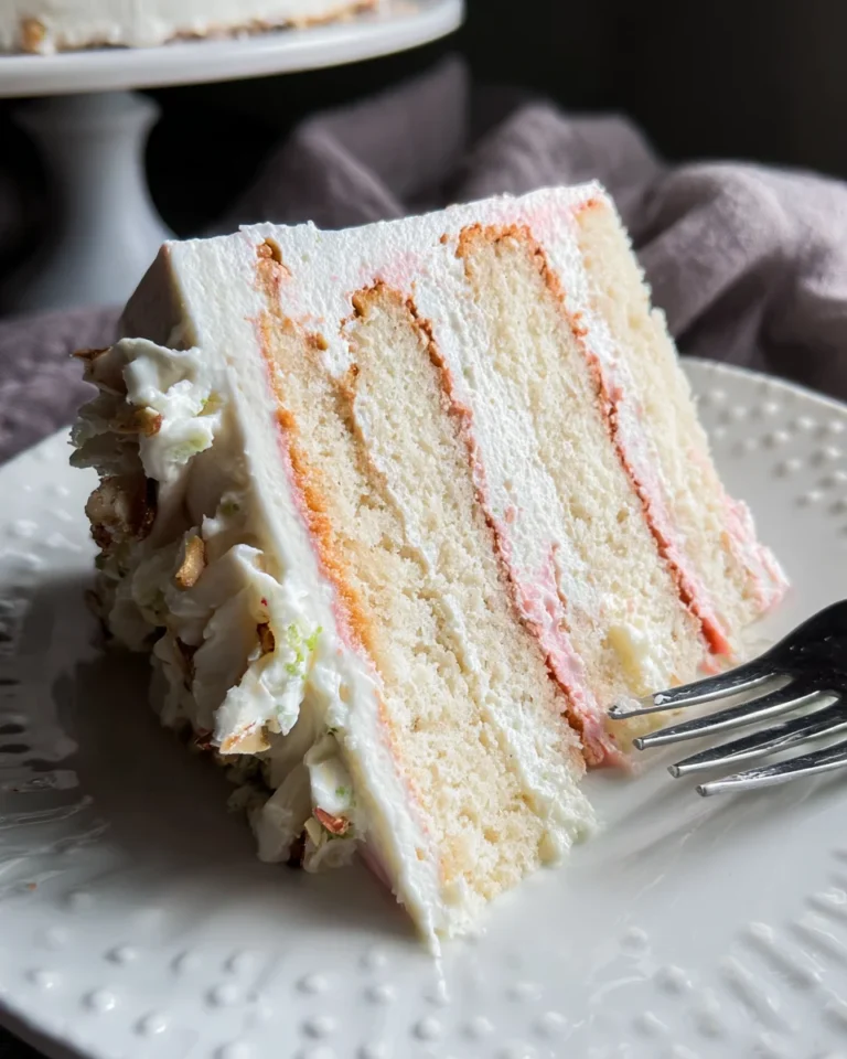 White Almond Cake with Whipped Buttercream Frosting