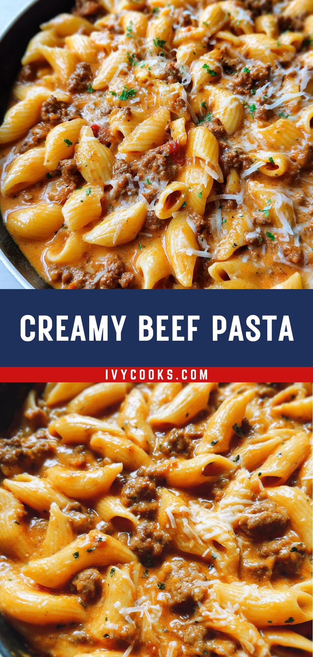 Creamy Beef Pasta 20 Pinterest Hidden Image