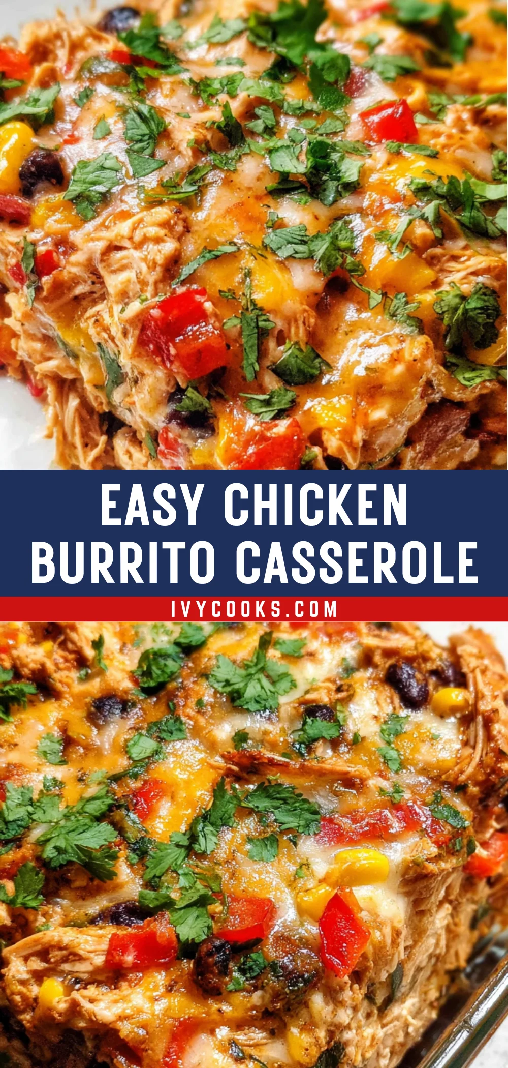 Easy Chicken Burrito Casserole 24 Pinterest Hidden Image