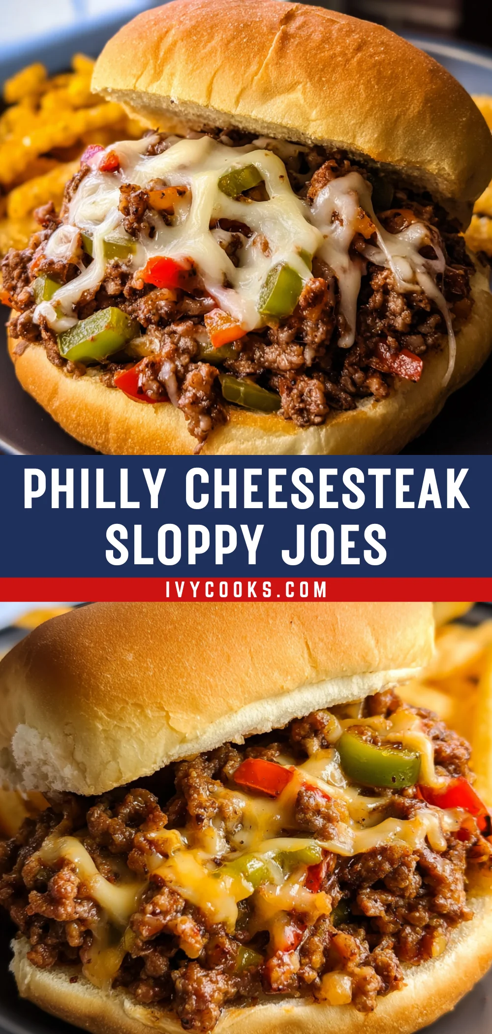 Philly Cheesesteak Sloppy Joes 25 Pinterest Hidden Image